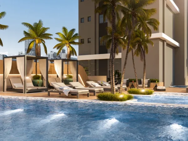 Venda de andar alto no Newport Beach Residence