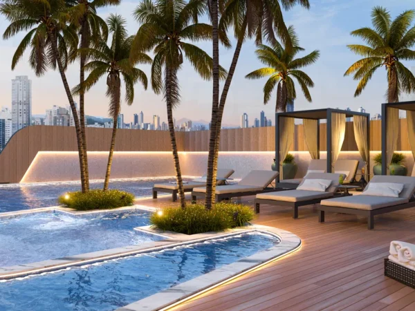 Venda de andar alto no Newport Beach Residence