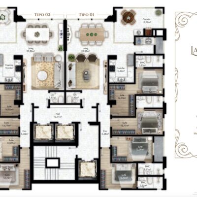 Apartamento diferenciado no La Belle Tour Résidence