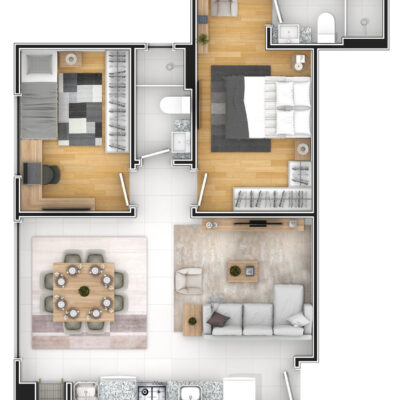 Residencial Lago di Ledro apartamento disponível