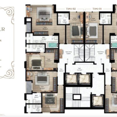 Apartamento diferenciado no La Belle Tour Résidence
