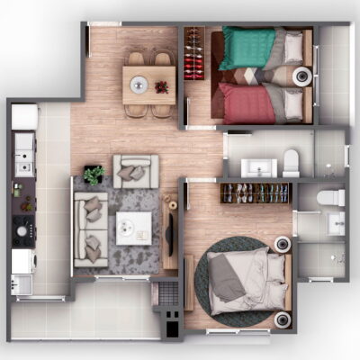 Apartamento diferenciado no Due Vite Residence