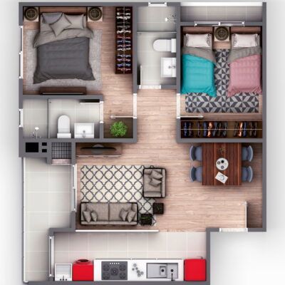 Apartamento diferenciado no Due Vite Residence