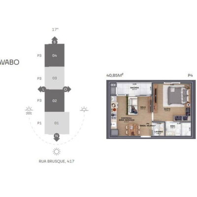 Apartamento à venda no Pass Connect em Itajaí