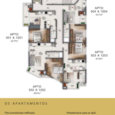 Apartamento à venda no Residencial do Vale Fazenda