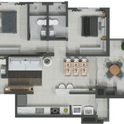 Apartamento diferenciado à venda no Essência Residence