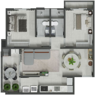 Apartamento à venda no Essência Residence