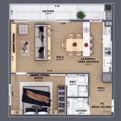 Apartamento à venda no Pass Connect em Itajaí