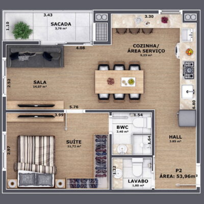 Apartamento à venda no Pass Connect em Itajaí