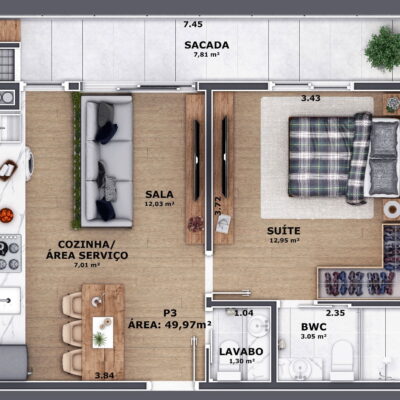 Apartamento à venda no Pass Connect em Itajaí