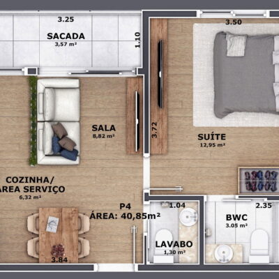 Apartamento à venda no Pass Connect em Itajaí