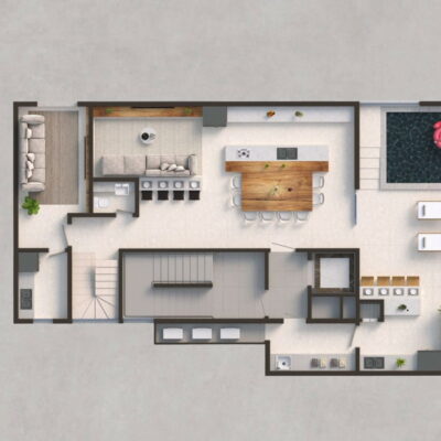 Apartamento duplex à venda no KZA