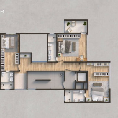 Apartamento duplex à venda no KZA