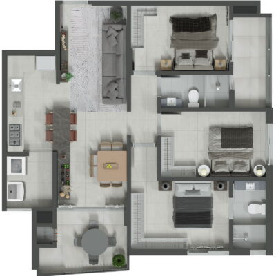 Apartamento diferenciado no Essência Residence